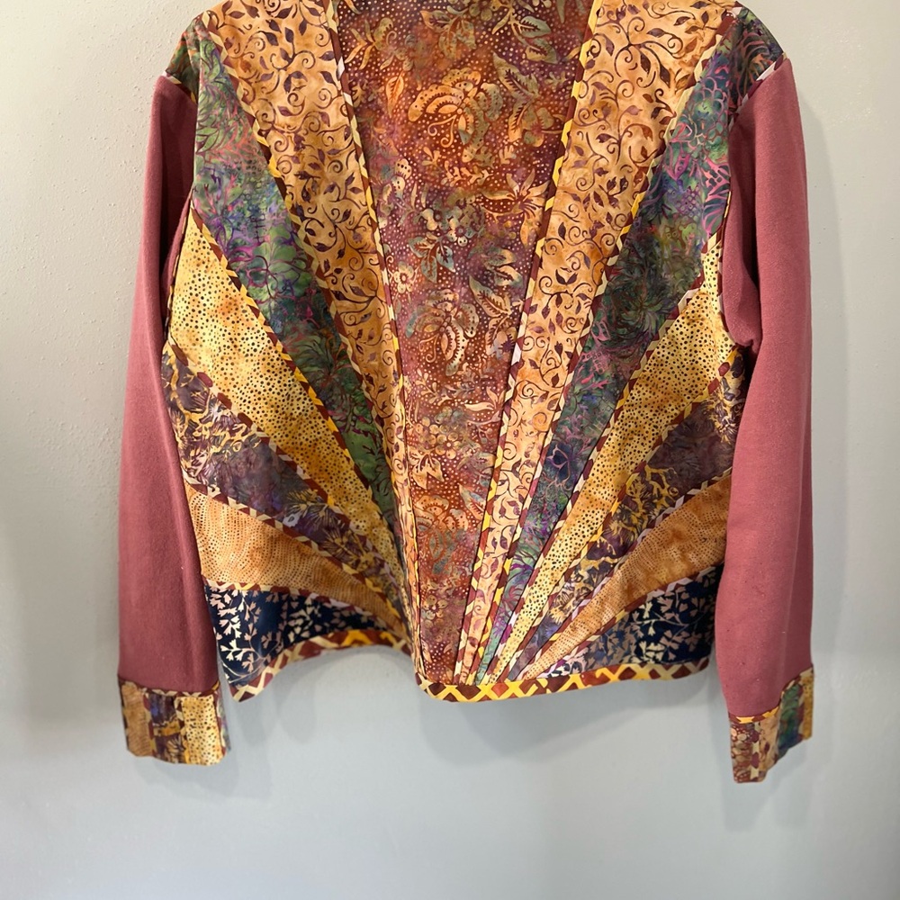 Multicoloured patchwork jacket with a boho vibe #… - image 3